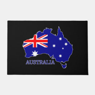 Australië Australische vlag kaart reizen Deurmat