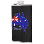 Australië Australische vlag kaart reizen Heupfles (Links)