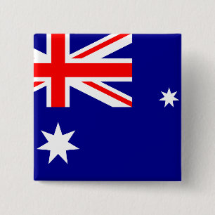 Australië (Australische) Vlag Vierkante Button 5,1 Cm