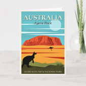 Australië, Ayers Rock, Kaart (Voorkant)
