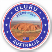 Australië, Ayers Rock, Uluru Sticker (Voorkant)