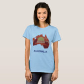 Australië Beauful Continent T-shirt (Voorkant volledig)