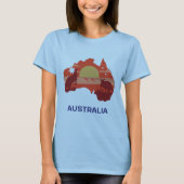 Australië Beauful Continent T-shirt (Voorkant)