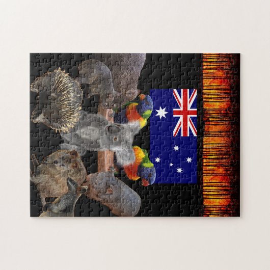 Australië bedreigde dieren legpuzzel (Horizontaal)