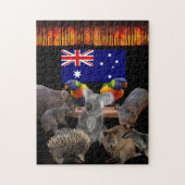 Australië bedreigde dieren legpuzzel (Verticaal)