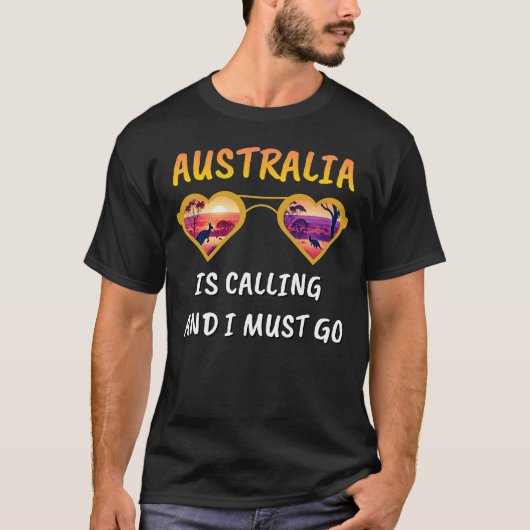 AUSTRALIË BELT EN IK MOET GAAN T-SHIRT (Voorkant)