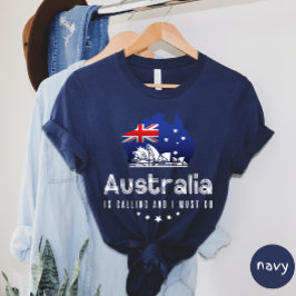 Australië belt en ik moet naar T-shirt. T-shirt