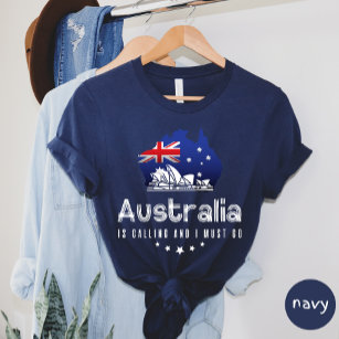 Australië belt en ik moet naar T-shirt. T-shirt