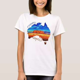 Australië, beneden, Ayers Rock, Aussie, Uluru T-shirt