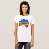 Australië, beneden, Ayers Rock, Aussie, Uluru T-shirt (Voorkant volledig)