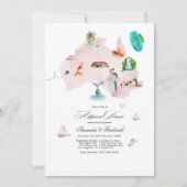 Australië bestemming bruiloft repetitie diner kaart (Voorkant)