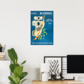 Australië, bezoek binnenkort poster (Thuiskantoor)