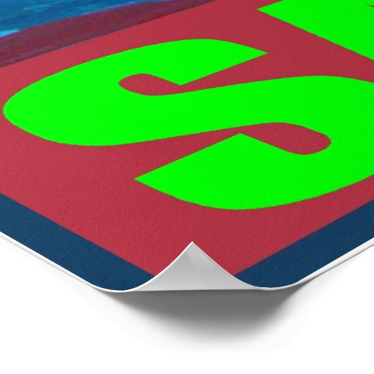 AUSTRALIË BLUE SATIVA POSTER (Hoek)