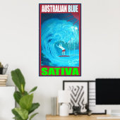 AUSTRALIË BLUE SATIVA POSTER (Thuiskantoor)