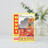 Australië Bondi Beach Vintage Travel Briefkaart (Staand voorkant)