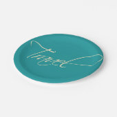 Australië:Bord reispapier Papieren Bordje (Gekanteld)