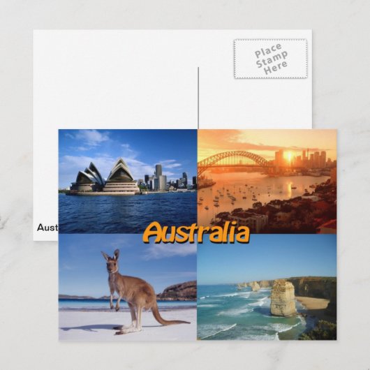 Australië Briefkaart (Voorkant / Achterkant)