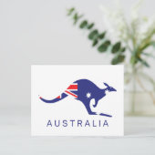 Australië Briefkaarten Kangaroo Flag Classic (Staand voorkant)