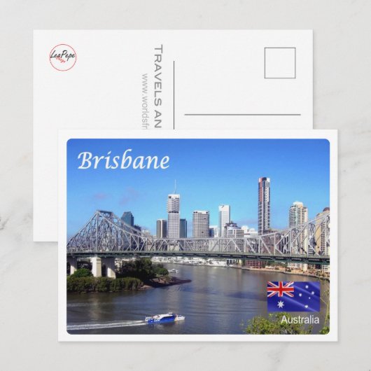 Australië - Brisbane - Briefkaart (Voorkant / Achterkant)