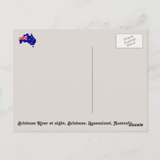 Australië, Brisbane, Brisbane, Queensland Briefkaart (Achterkant)