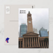 Australië, Brisbane City Hall, Brisbane, Australië Briefkaart (Voorkant / Achterkant)