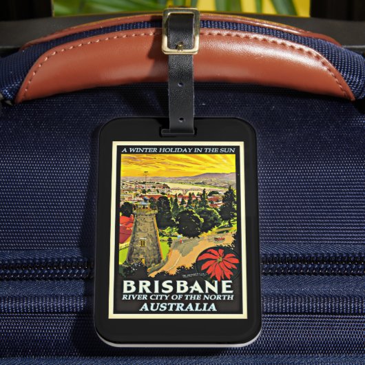 Australië-Brisbane, een wintervakantie, Bagagelabel (Voorkant Insitu 2)