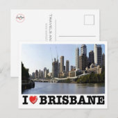 Australië - Brisbane - I Love - Briefkaart (Voorkant / Achterkant)