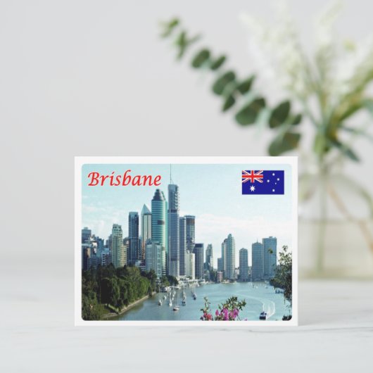Australië - Brisbane - Skyline - Briefkaart (Staand voorkant)