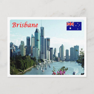 Australië - Brisbane - Skyline - Briefkaart
