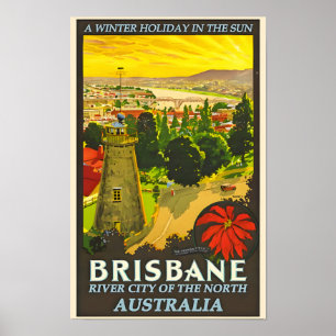 Australië Brisbane Travel Poster