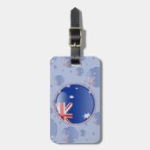 Australië Bubble-vlag Bagagelabel (Voorkant verticaal)