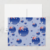 Australië Bubble-vlag Briefkaart (Voorkant / Achterkant)
