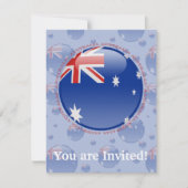 Australië Bubble-vlag Kaart (Voorkant)