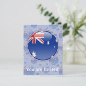 Australië Bubble-vlag Kaart (Staand voorkant)