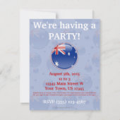 Australië Bubble-vlag Kaart (Achterkant)