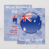 Australië Bubble-vlag Kaart (Voorkant / Achterkant)