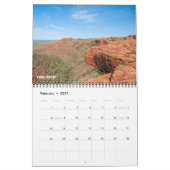 Australië buiten het Rode Centrum Uluru Kata Tjuta Kalender (Feb 2027)