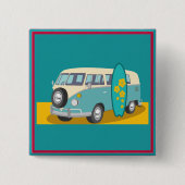 Australië:Button reizen Vierkante Button 5,1 Cm (Voorkant)