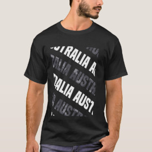 Australië Camo Pattern Grey Camouflage T-shirt