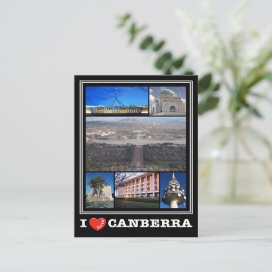 Australië - Canberra - I Love - Briefkaart (Staand voorkant)