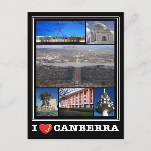 Australië - Canberra - I Love - Briefkaart (Voorkant)