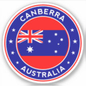 Australië, Canberra Sticker (Voorkant)