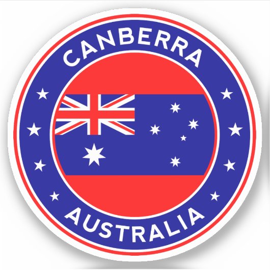 Australië, Canberra Sticker (Voorkant)