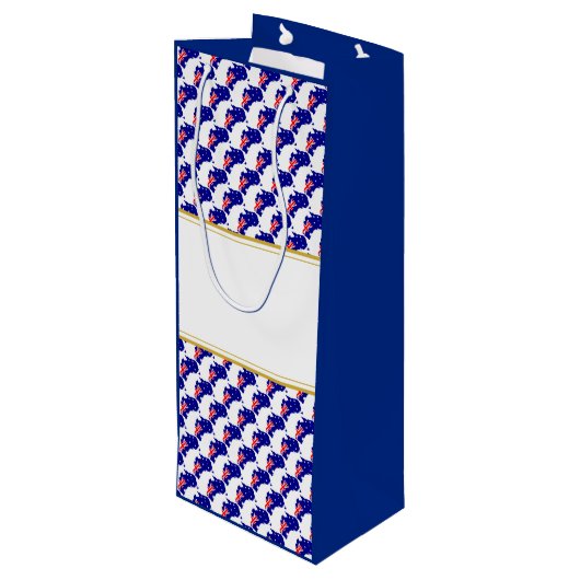 AUSTRALIË Christelijke Eigen feestdag Wijn Cadeautas (Achterkant Gekanteld)