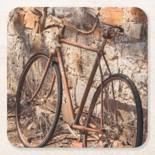 Australië, Clare Valley, Sevenhill, oude fiets Kartonnen Onderzetters