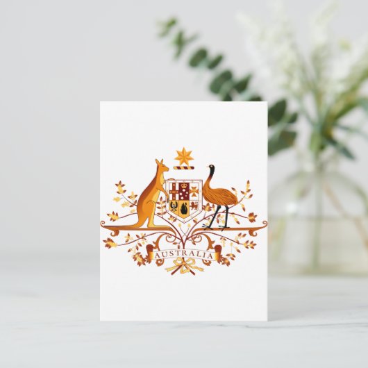 Australië COA Brown Briefkaart (Staand voorkant)