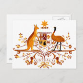 Australië COA Brown Briefkaart (Voorkant / Achterkant)