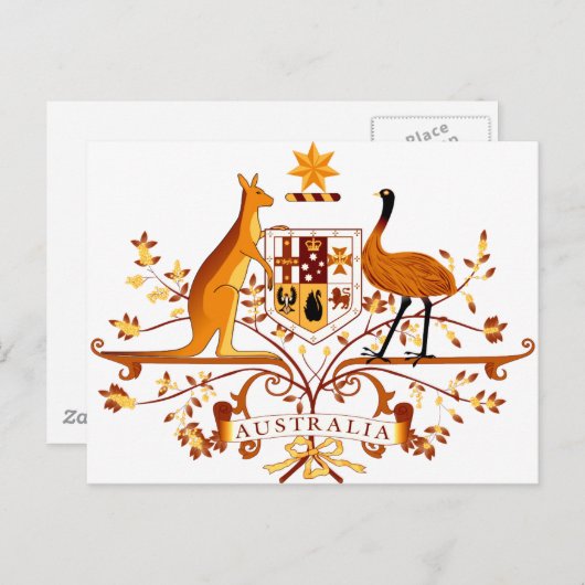 Australië COA Brown Briefkaart (Voorkant / Achterkant)
