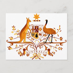 Australië COA Brown Briefkaart