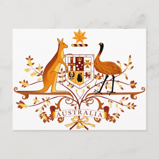 Australië COA Brown Briefkaart (Voorkant)
